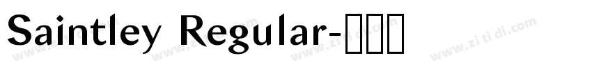 Saintley Regular字体转换